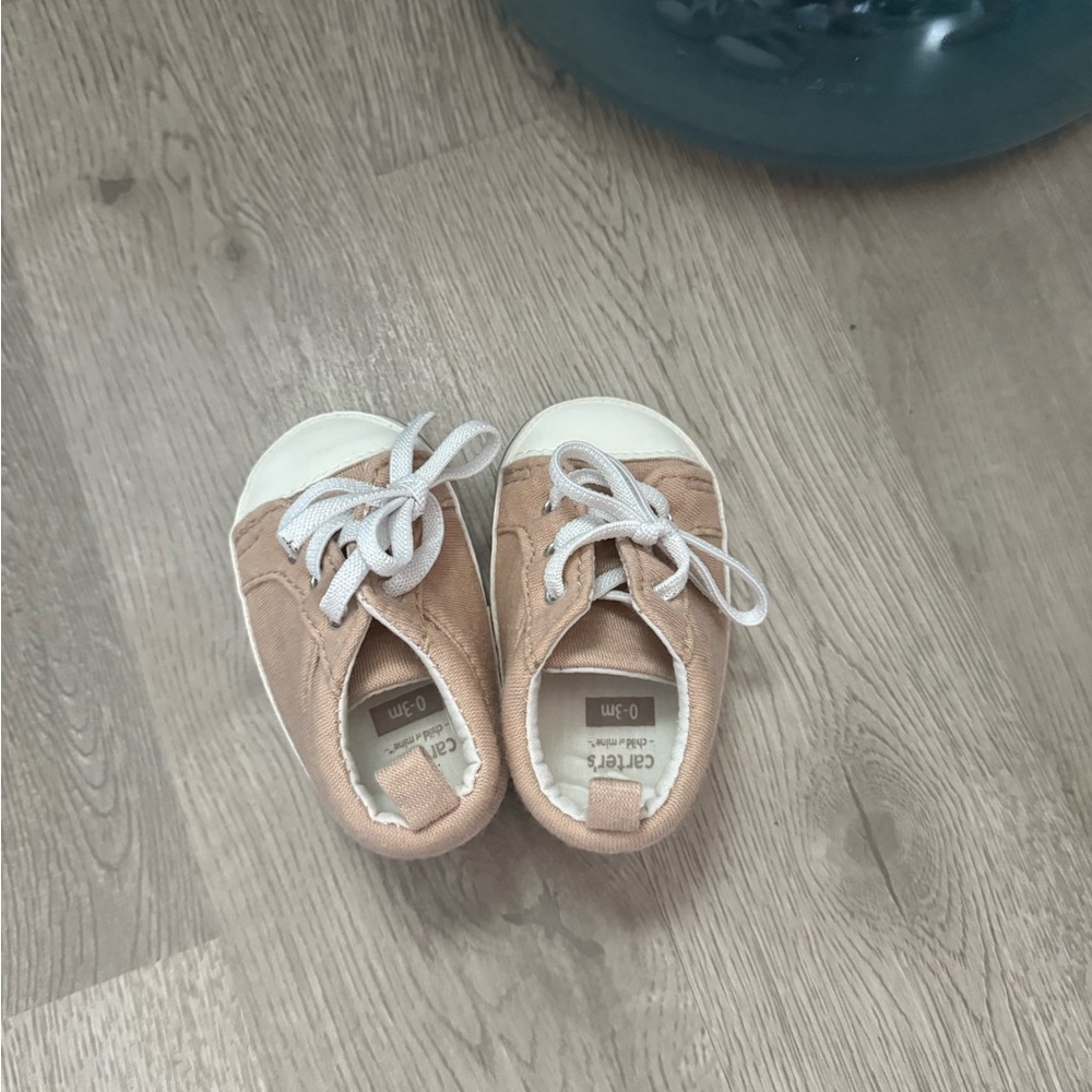 Carter's Beige and White Kids Sneakers